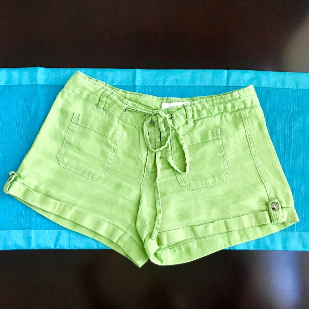 Vantarsi Lime-Green Shorts